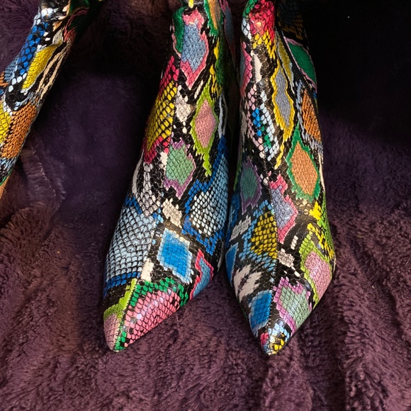 Euyzou Snake skin look Boots size 38 - Picture 4 of 6